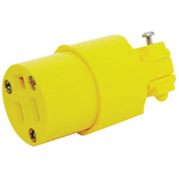 Eaton Wiring Devices 4887-BOX Yellow 3 Wire Grounded Conn, 4887PK 4981692 - main